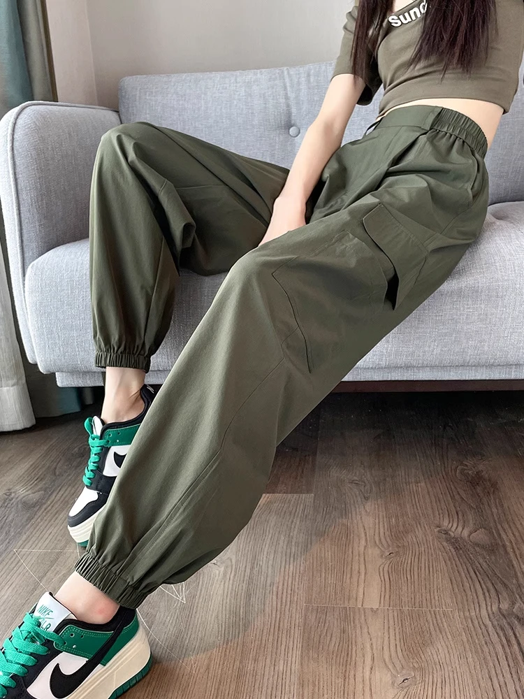 High Waist Trousers Women's Summer Thin Loose American Harlan Casual Sports Pants Quick Dry Cargo Pants Wide Leg Trousers
High Waist Trousers Women's Summer Thin Loose American Harlan Casual Sports Pants Quick Dry Cargo Pants Wide Leg Trousers