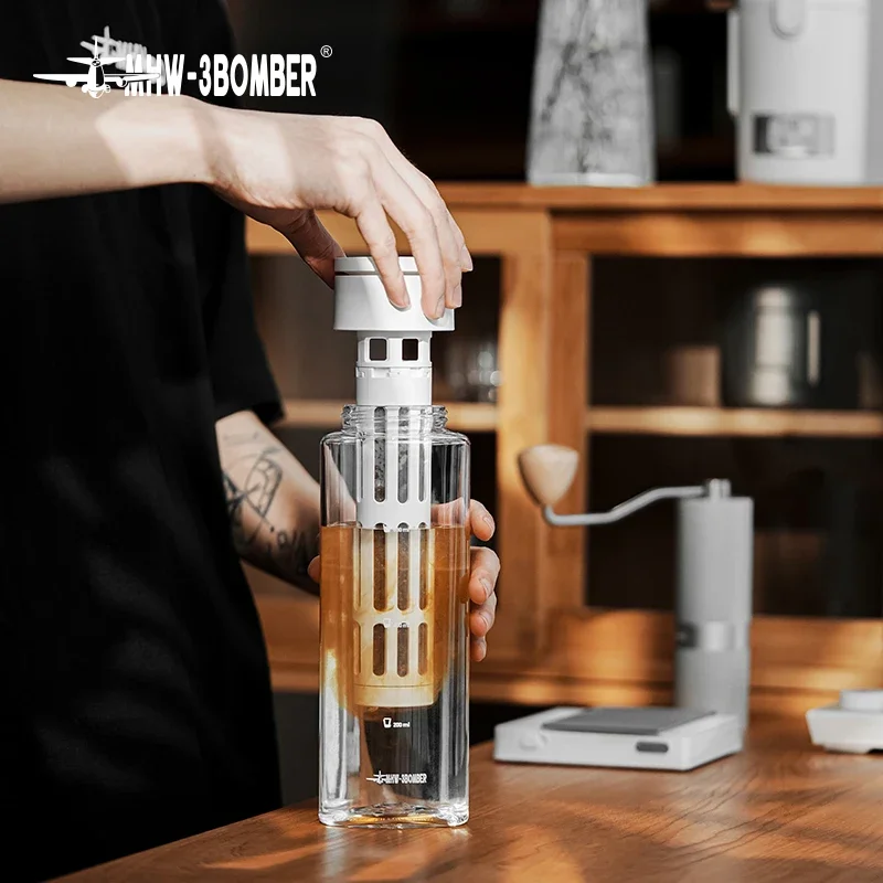 MHW-3BOMBER 600ML Cold Brew Coffee Maker Detachable Coffee Pot with Mesh Filter Home Barista Tool Portable Camping Accessories
MHW-3BOMBER 600ML Cold Brew Coffee Maker Detachable Coffee Pot with Mesh Filter Home Barista Tool Portable Camping Accessories
