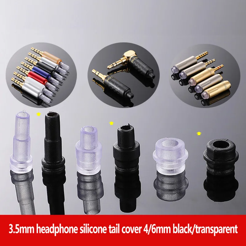 3.5mm Jack 1/8' Earphone Plug Tail Sleeve Protective Sleeve Fever Repair DIY Silicone Tail Tube Available Cable Tail Diame2 4mm
3.5mm Jack 1/8' Earphone Plug Tail Sleeve Protective Sleeve Fever Repair DIY Silicone Tail Tube Available Cable Tail Diame2 4mm
