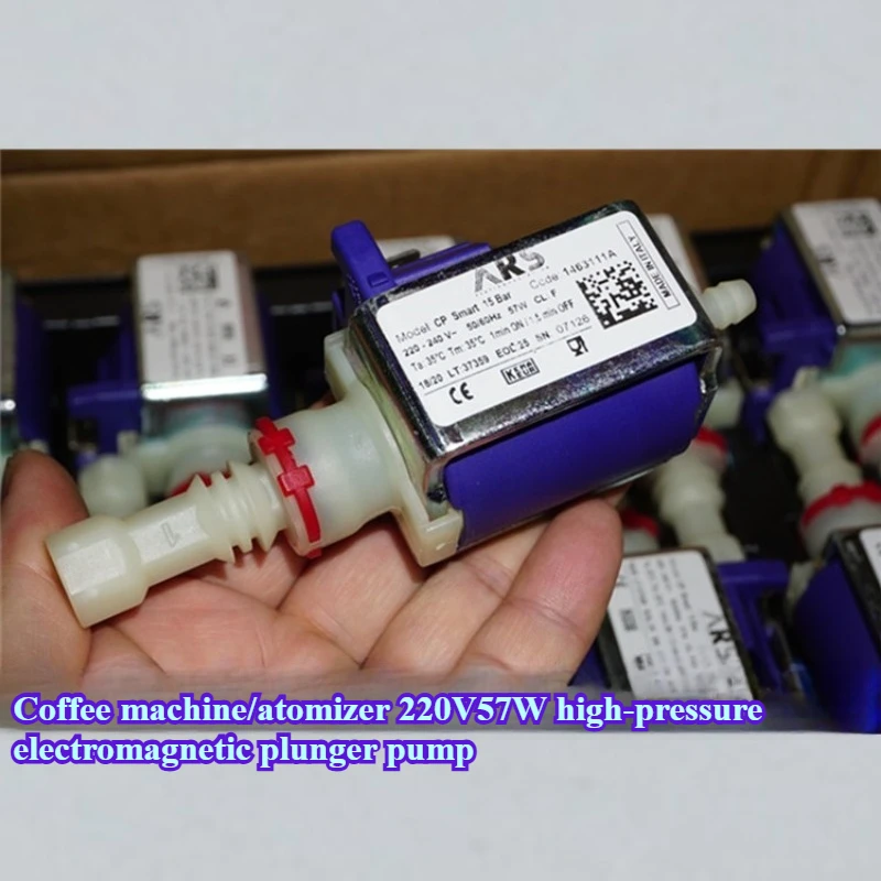 Italy ARS Coffee Machine Electromagnetic Water Pump 220V57W High Pressure Plunger Coffee Machine 15BAR Water Pump
Italy ARS Coffee Machine Electromagnetic Water Pump 220V57W High Pressure Plunger Coffee Machine 15BAR Water Pump