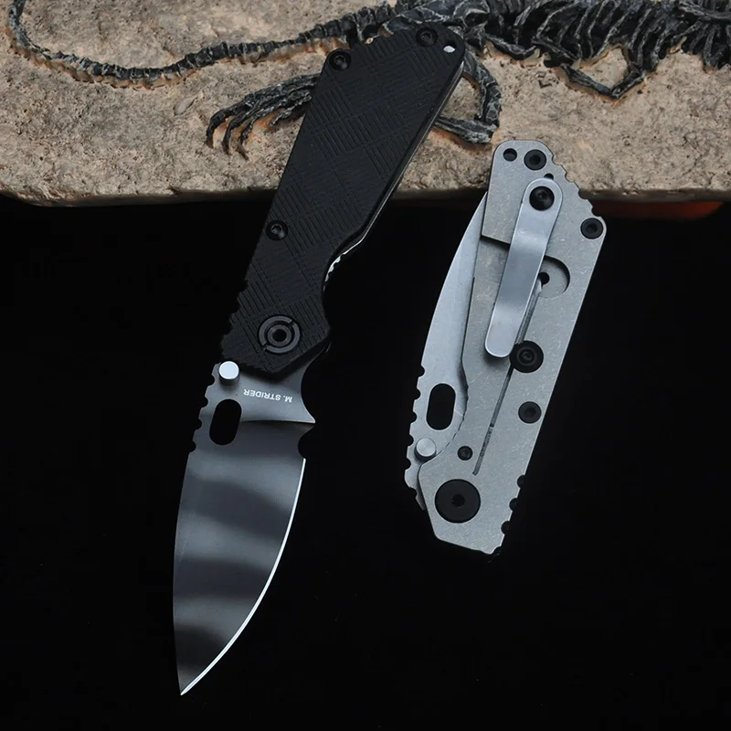 Strider SNG Titanium Alloy+G10 Handle Sharp Folding Pocket Knives With Pocket Clip Outdoor Camping Hiking Utilitie EDC Tools
Strider SNG Titanium Alloy+G10 Handle Sharp Folding Pocket Knives With Pocket Clip Outdoor Camping Hiking Utilitie EDC Tools