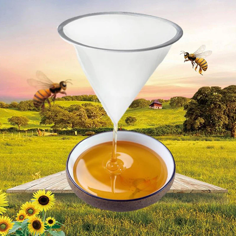 1pc White 35CM Nylon Honey Strainer Net Ultra-fine Impurity Filter Cloth Beekeeping Tool Funnel
1pc White 35CM Nylon Honey Strainer Net Ultra-fine Impurity Filter Cloth Beekeeping Tool Funnel
