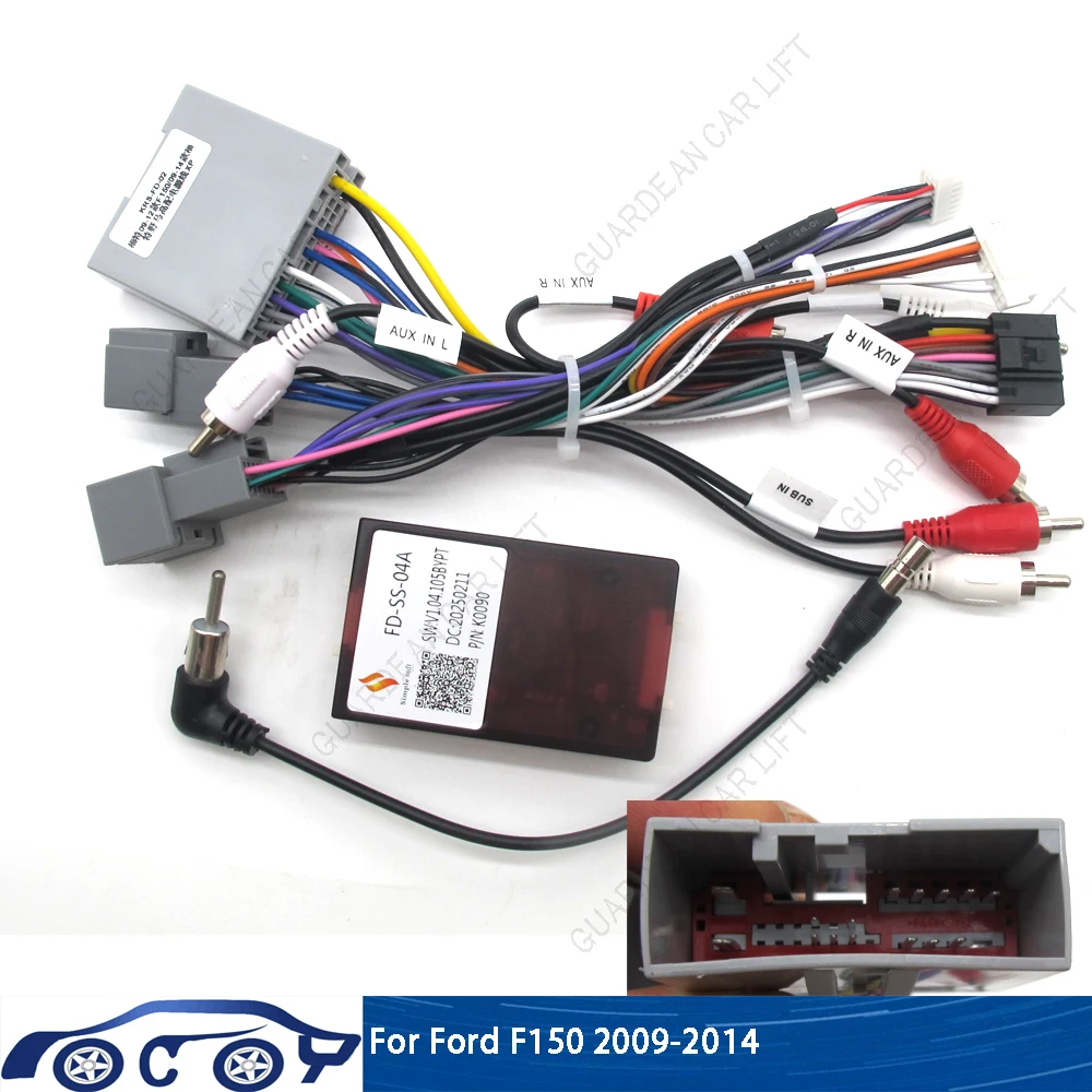 Car Radio Wiring Cable For Ford F150 P415 2008-2014 16Pin Harness Adapter With CANBUS Box 2DIN Head Unit Stereo Plug Android nav
Car Radio Wiring Cable For Ford F150 P415 2008-2014 16Pin Harness Adapter With CANBUS Box 2DIN Head Unit Stereo Plug Android nav
