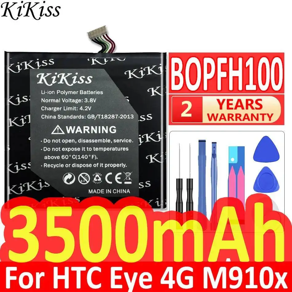 Высокоэффективный аккумулятор для мобильного телефона BOPFH100 емкостью 3500 мАч для HTC Desire Eye 4G M910x 
Высокоэффективный аккумулятор для мобильного телефона BOPFH100 емкостью 3500 мАч для HTC Desire Eye 4G M910x