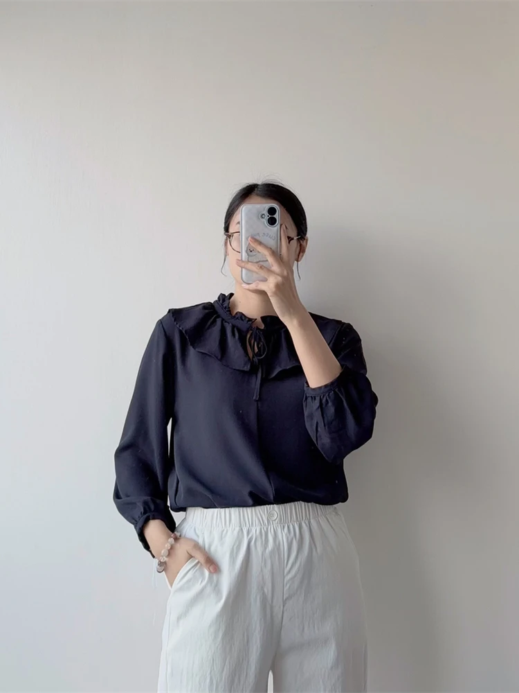 Летняя новинка: Свободная женская рубашка миди в деловом стиле с рукавом до локтя, шифоновым воротником и кружевной отделкой из полиэфирного волокна
Летняя новинка: Свободная женская рубашка миди в деловом стиле с рукавом до локтя, шифоновым воротником и кружевной отделкой из полиэфирного волокна