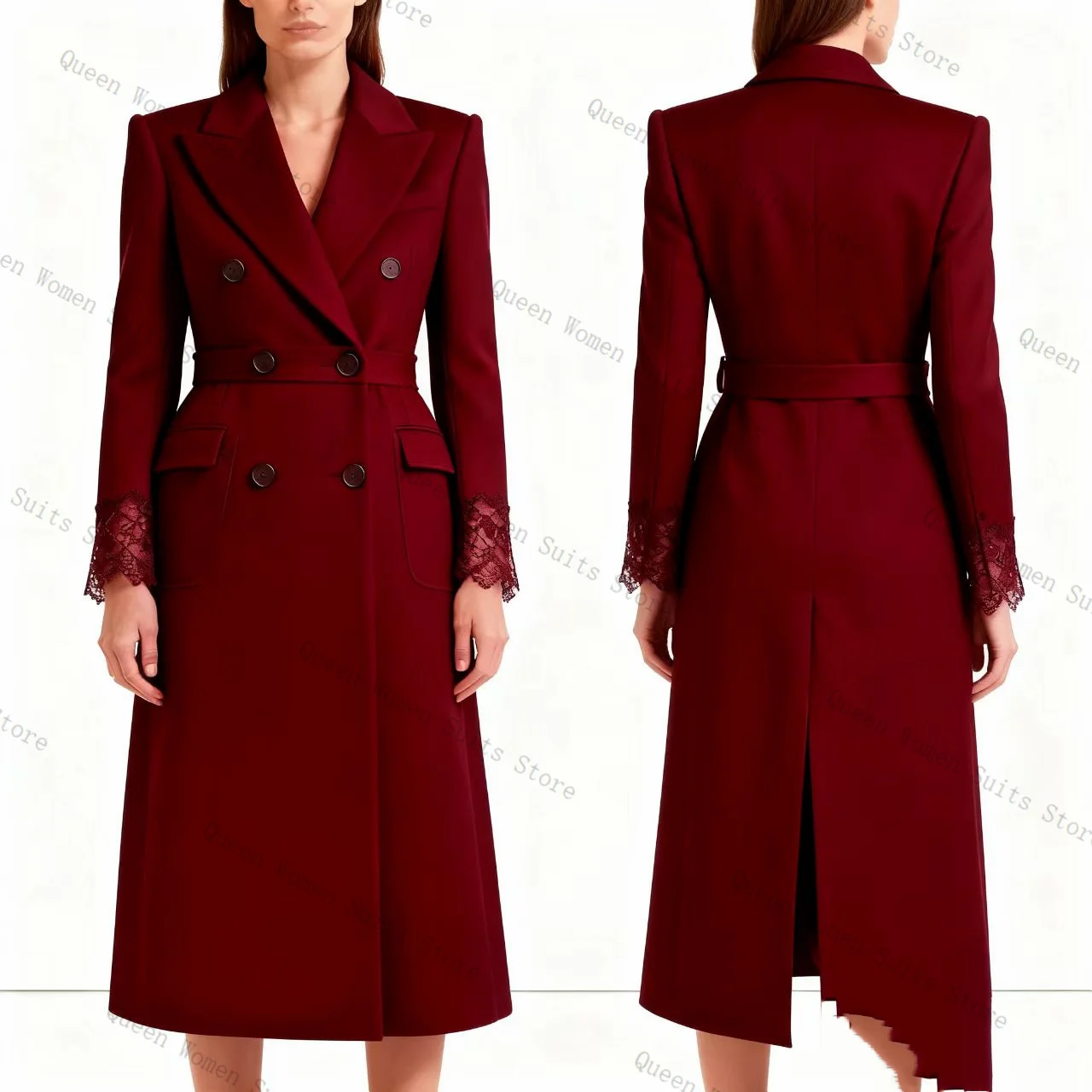 Dark Red Women Suit Skirt 1 Pcs Long Blazer Prom Dress Cotton Autumn Spring Formal Office Lady Jacket Wedding Coat Customized
Dark Red Women Suit Skirt 1 Pcs Long Blazer Prom Dress Cotton Autumn Spring Formal Office Lady Jacket Wedding Coat Customized