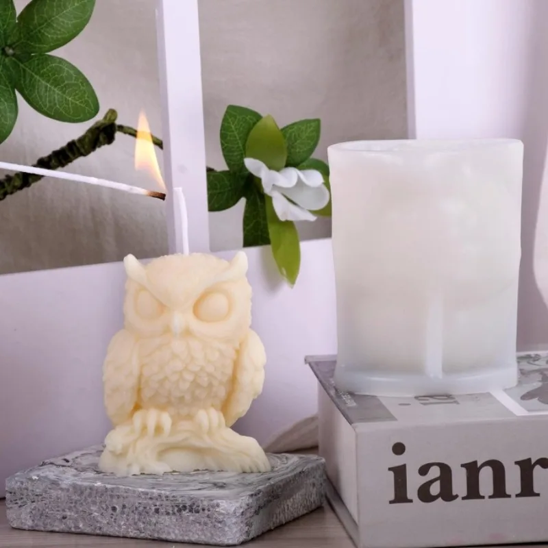 Owl Silicone Candle Mold, DIY 3D Animal Resin Casting Chocolate Mold Clay Soap Mould for Plaster Candle Making Home Decoration
Owl Silicone Candle Mold, DIY 3D Animal Resin Casting Chocolate Mold Clay Soap Mould for Plaster Candle Making Home Decoration