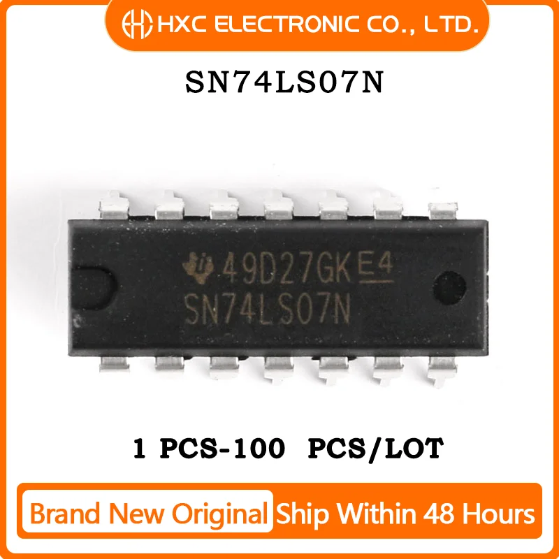 5 /10 /50 /100PCS HD74LS07P 74LS07P SN74LS07N DIP14 SN74LS07 DIP 74LS07N 74LS07 new and original IC
5 /10 /50 /100PCS HD74LS07P 74LS07P SN74LS07N DIP14 SN74LS07 DIP 74LS07N 74LS07 new and original IC