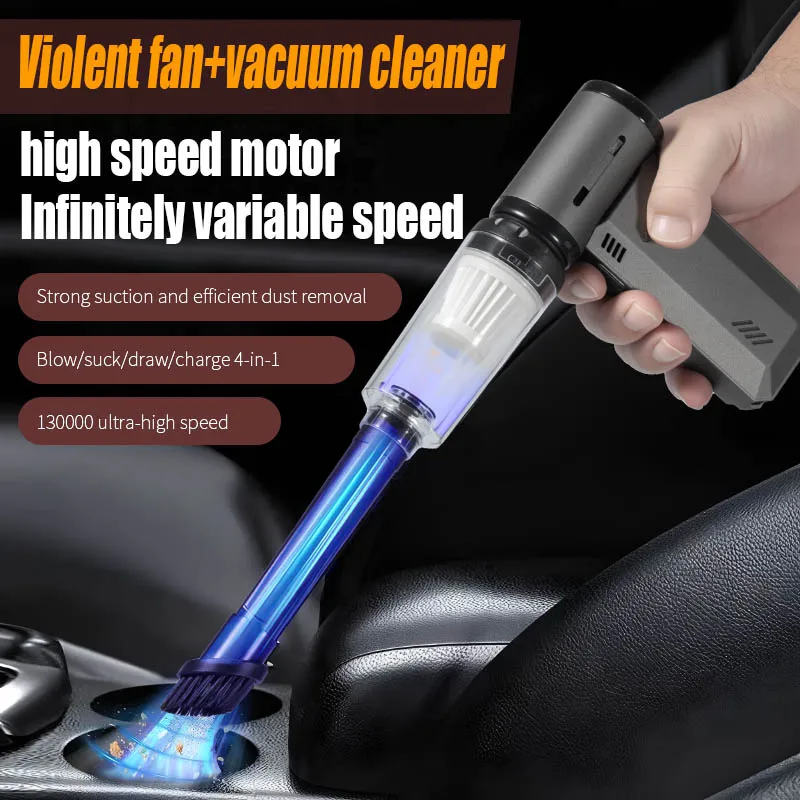 Ручной высокоскоростной турбовентилятор на открытом воздухе, компактный портативный вентилятор, 8000 мАч, перезаряжаемая батарея, воздуходувка, автомобильный пылесос и надувной насос
Ручной высокоскоростной турбовентилятор на открытом воздухе, компактный портативный вентилятор, 8000 мАч, перезаряжаемая батарея, воздуходувка, автомобильный пылесос и надувной насос