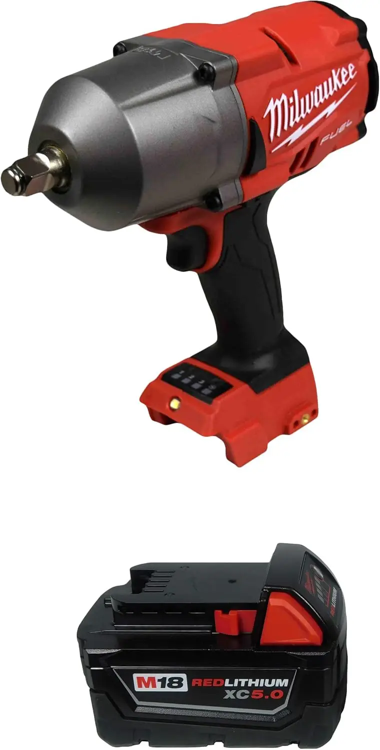 Milwaukee 2767-20 1/2" High Torque Impact Wrench w/ 48-11-1850 5.0Ah Battery
Milwaukee 2767-20 1/2" High Torque Impact Wrench w/ 48-11-1850 5.0Ah Battery