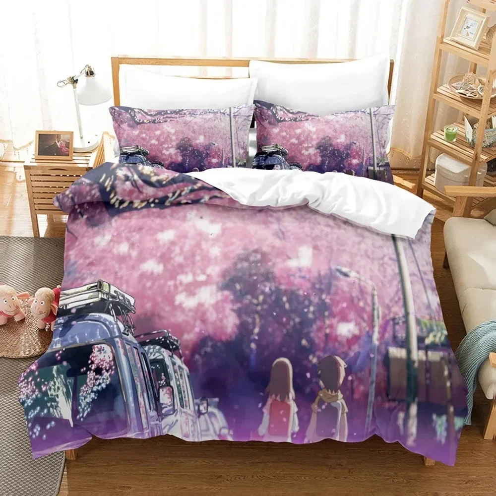 Japan 3D Anime 5 Centimeters Per Second Bedding Sets Duvet Cover Set With Pillowcase Twin Full Queen King Bedclothes Bed Linen
Japan 3D Anime 5 Centimeters Per Second Bedding Sets Duvet Cover Set With Pillowcase Twin Full Queen King Bedclothes Bed Linen