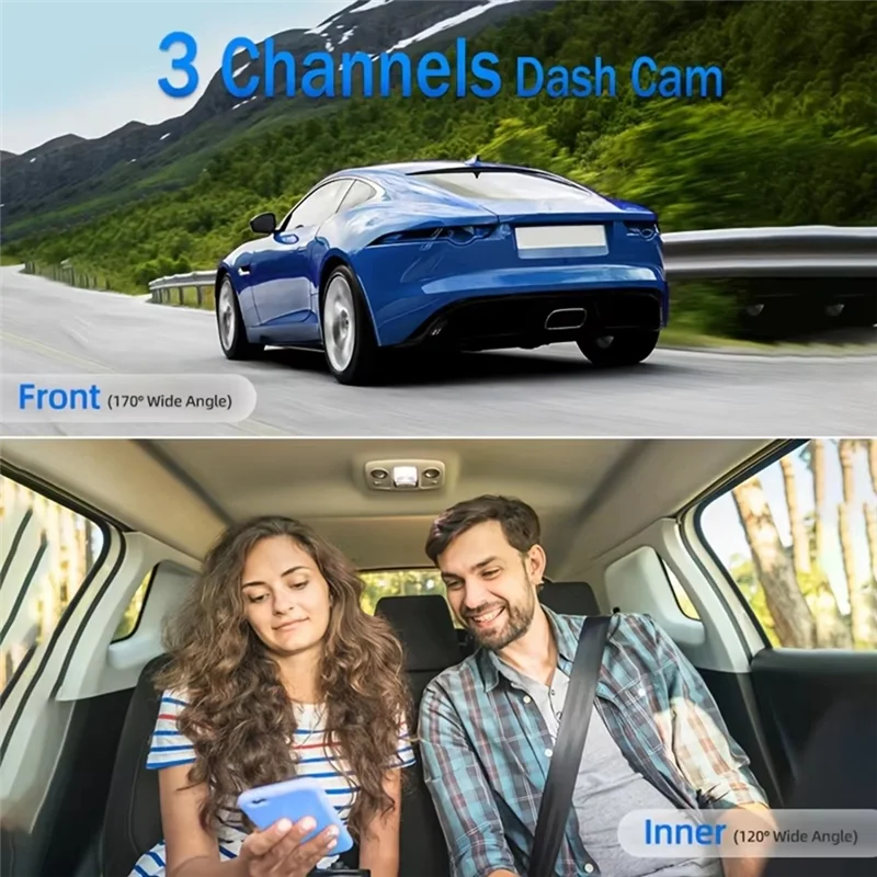 3CGRO-Car DVR Camera 1080P 3-Lens Dash Cam Wifi Inside Vehicle Three Way Video Recorder Dashcam Registrator Camcorder 
3CGRO-Car DVR Camera 1080P 3-Lens Dash Cam Wifi Inside Vehicle Three Way Video Recorder Dashcam Registrator Camcorder