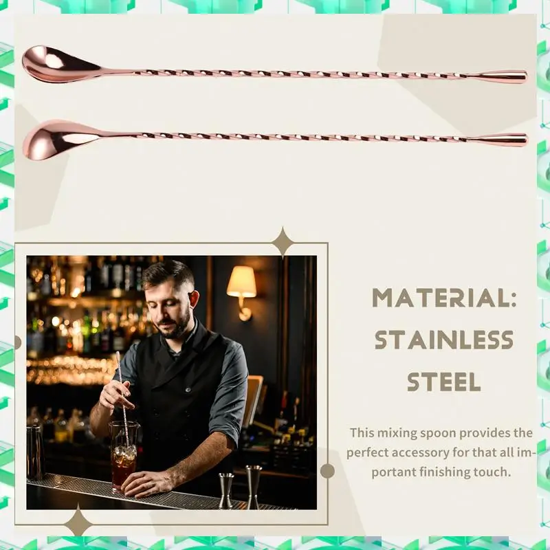 FIZP Mixing Cocktail Spoon 40Cm Bar Teadrop Spoon Stir Spoon Spiral Pattern Stainless Steel Bartender Tools Bar Tool
FIZP Mixing Cocktail Spoon 40Cm Bar Teadrop Spoon Stir Spoon Spiral Pattern Stainless Steel Bartender Tools Bar Tool