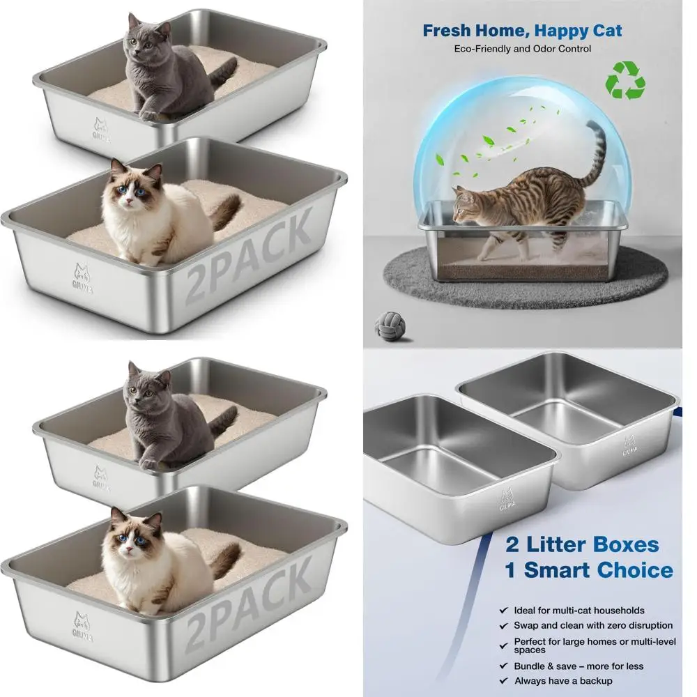 Очень большой стальной лоток для кошек, 23,4 длина x 15,6 ширина x 5,9 высота, с высокими бортиками для крупных кошек, антипригарный, легко чистится, без запаха.
Очень большой стальной лоток для кошек, 23,4 длина x 15,6 ширина x 5,9 высота, с высокими бортиками для крупных кошек, антипригарный, легко чистится, без запаха.