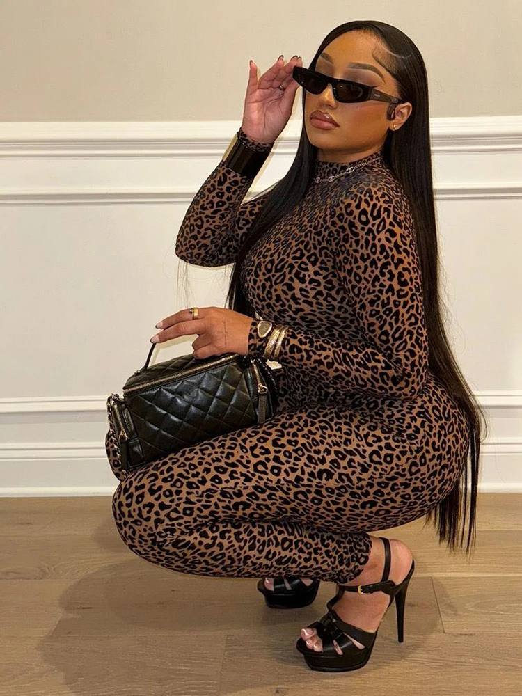 Nibber See Through Sexy Leopard Mesh Jumpsuit Women Sexy Hipster Zip Stretch Midnight Workout Autumn Fitness Street Overalls
Nibber See Through Sexy Leopard Mesh Jumpsuit Women Sexy Hipster Zip Stretch Midnight Workout Autumn Fitness Street Overalls