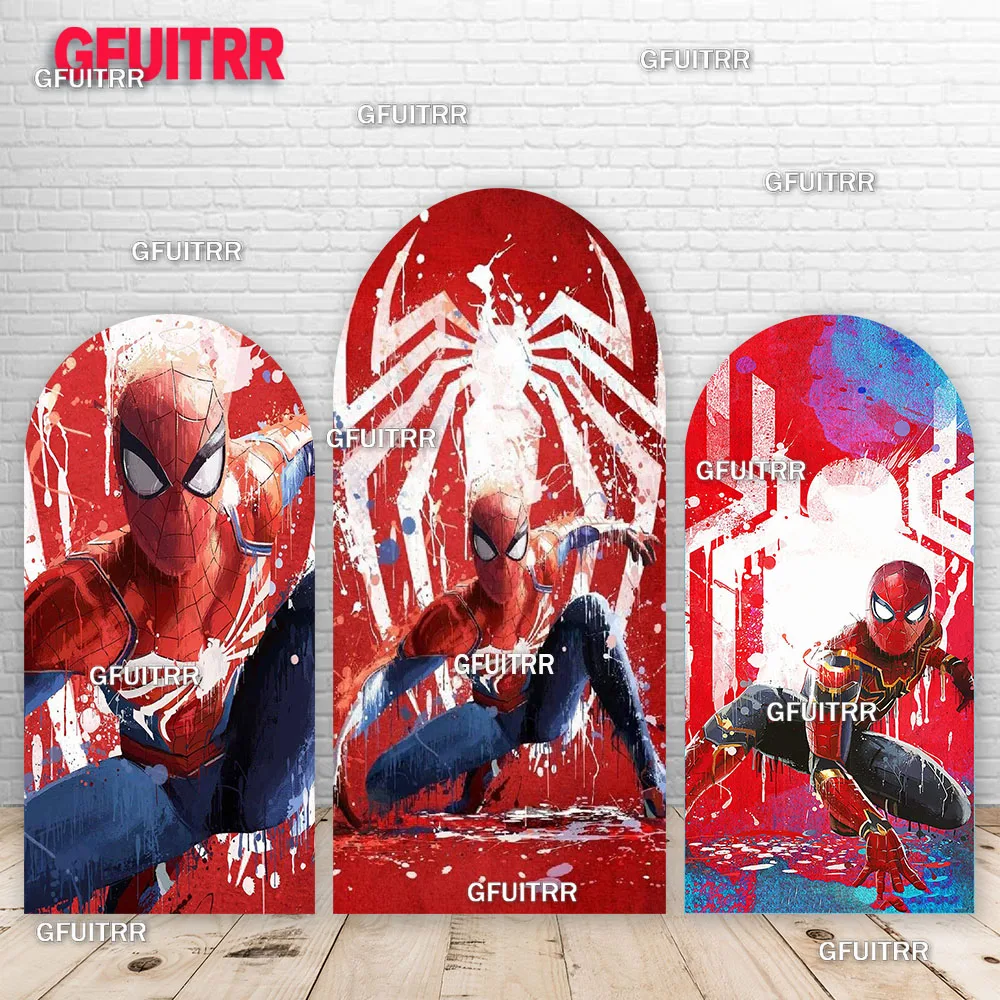 Spider-Man Backdrop Arch Cover Kids Superhero Red Birthday Party Decoration Photography Background Polyester Booth Prop
Spider-Man Backdrop Arch Cover Kids Superhero Red Birthday Party Decoration Photography Background Polyester Booth Prop