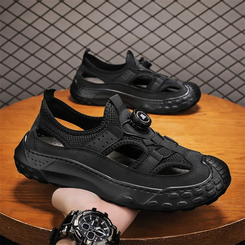 Men's Summer Hollow out Casual Shoes Fashionable Mesh Sandals for Beach Comfortable Breathable Slip-On Footwear
Men's Summer Hollow out Casual Shoes Fashionable Mesh Sandals for Beach Comfortable Breathable Slip-On Footwear