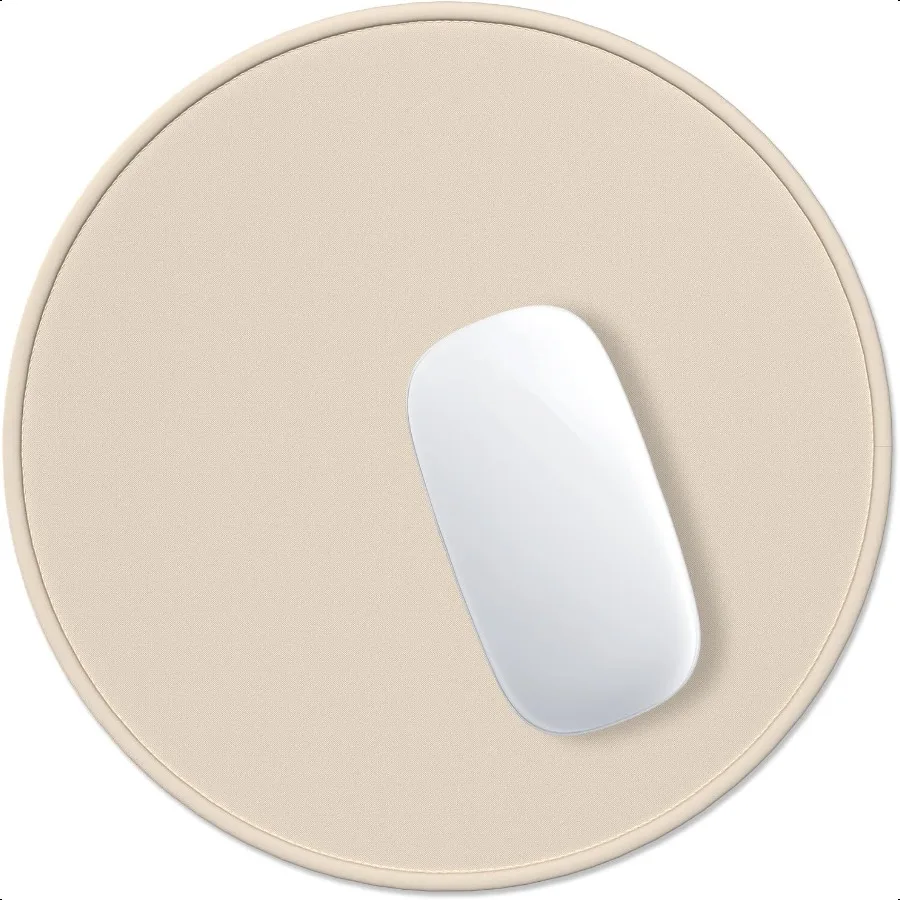 Mouse Pad PremiumTextured Small Round Mousepad 8.7 x 8.7 Inch Beige Stitched Edge AntiSlip Waterproof Rubber Pretty Cute Comput
Mouse Pad PremiumTextured Small Round Mousepad 8.7 x 8.7 Inch Beige Stitched Edge AntiSlip Waterproof Rubber Pretty Cute Comput