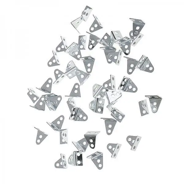 2x 40pcs Silver L Shaped Steel Angle for Robotics Car DIY Model Toy
2x 40pcs Silver L Shaped Steel Angle for Robotics Car DIY Model Toy