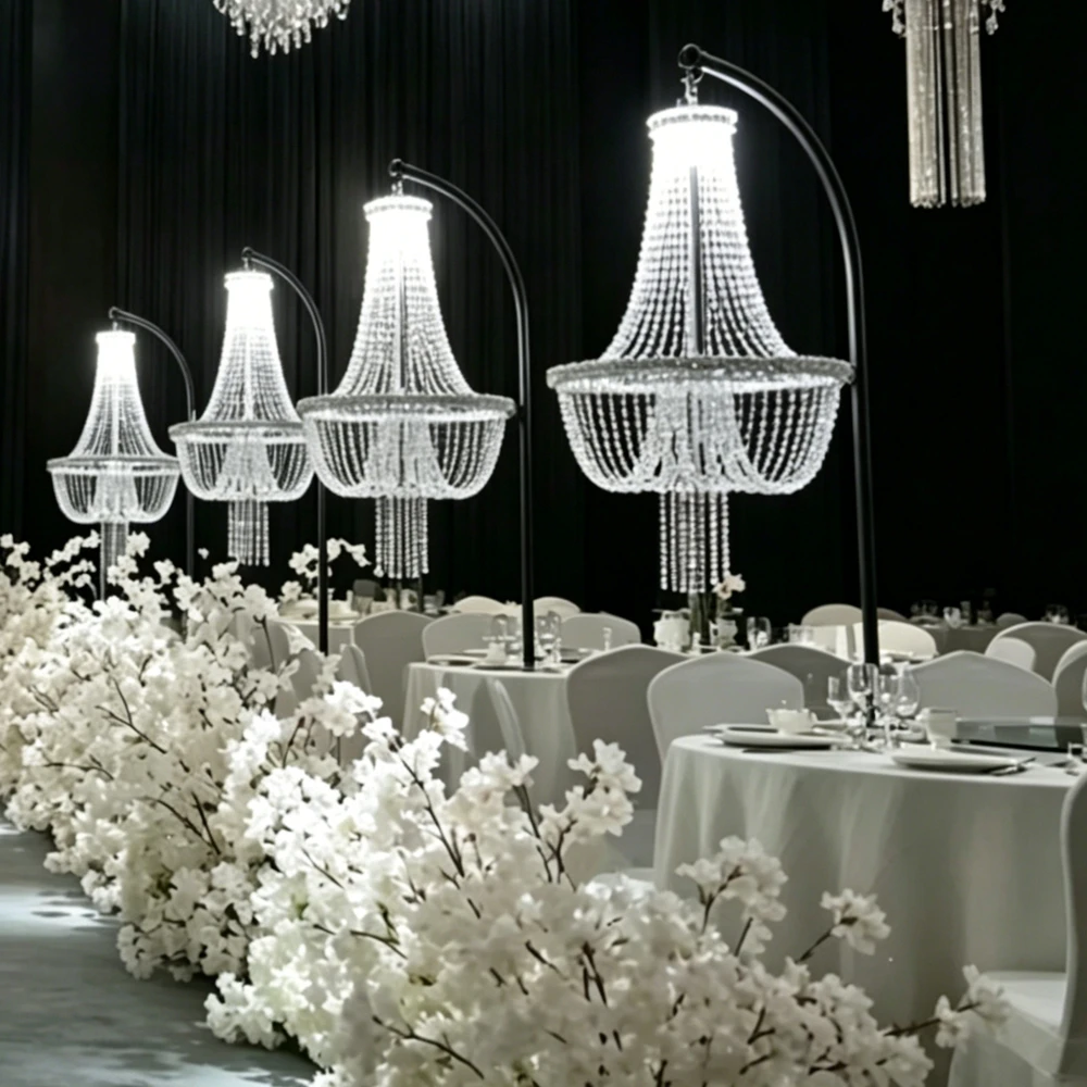 150cm 4pcs Modern Style Wireless battery LED Table Centerpieces Crystal Bead Curtain Light backdrop pedestal aisle way Stand
150cm 4pcs Modern Style Wireless battery LED Table Centerpieces Crystal Bead Curtain Light backdrop pedestal aisle way Stand