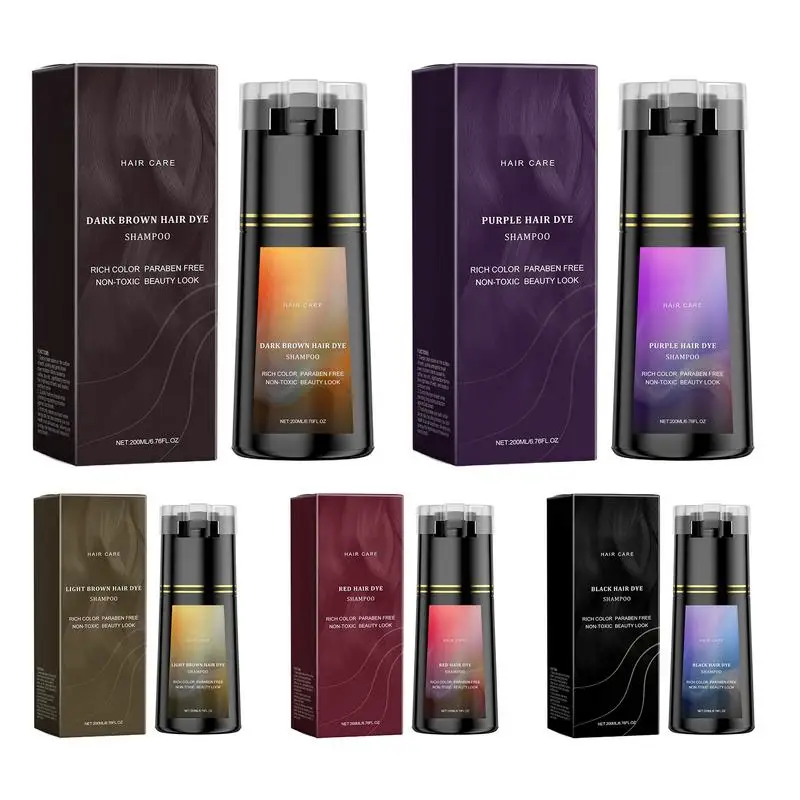Hair Color Shampoo For Gray Hair 200ml Hairdressing Shampoo Series Beauty Care Product Cosmetic Accessories For All Types
Hair Color Shampoo For Gray Hair 200ml Hairdressing Shampoo Series Beauty Care Product Cosmetic Accessories For All Types
