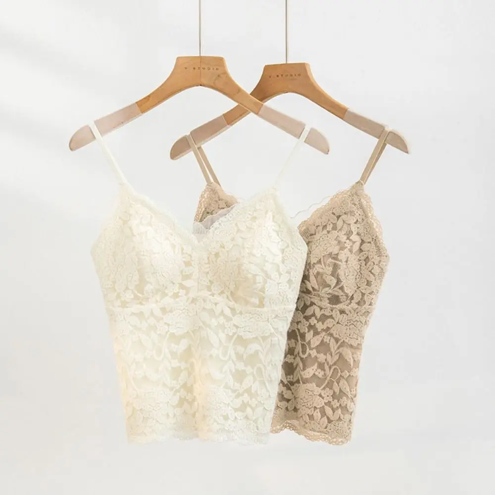 Mesh Flower Slim Lace Crop Top Sweet Summer Girl's Vest Top Spicy Girls Style Bottoming Shirt Camisole with Pads Women
Mesh Flower Slim Lace Crop Top Sweet Summer Girl's Vest Top Spicy Girls Style Bottoming Shirt Camisole with Pads Women