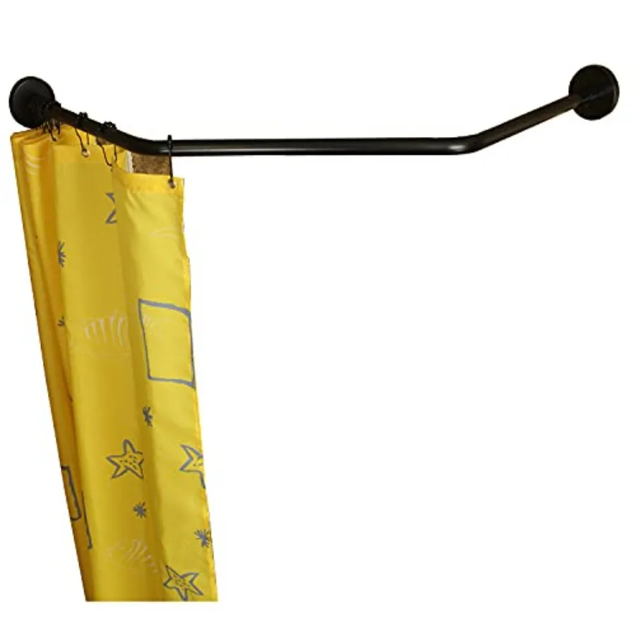 Stretchable 304 Stainless L Shaped Bathroom Bathtub Corner Shower Curtain Rod Rack Diamond Shaped Black, Length on Both Sides:
Stretchable 304 Stainless L Shaped Bathroom Bathtub Corner Shower Curtain Rod Rack Diamond Shaped Black, Length on Both Sides: