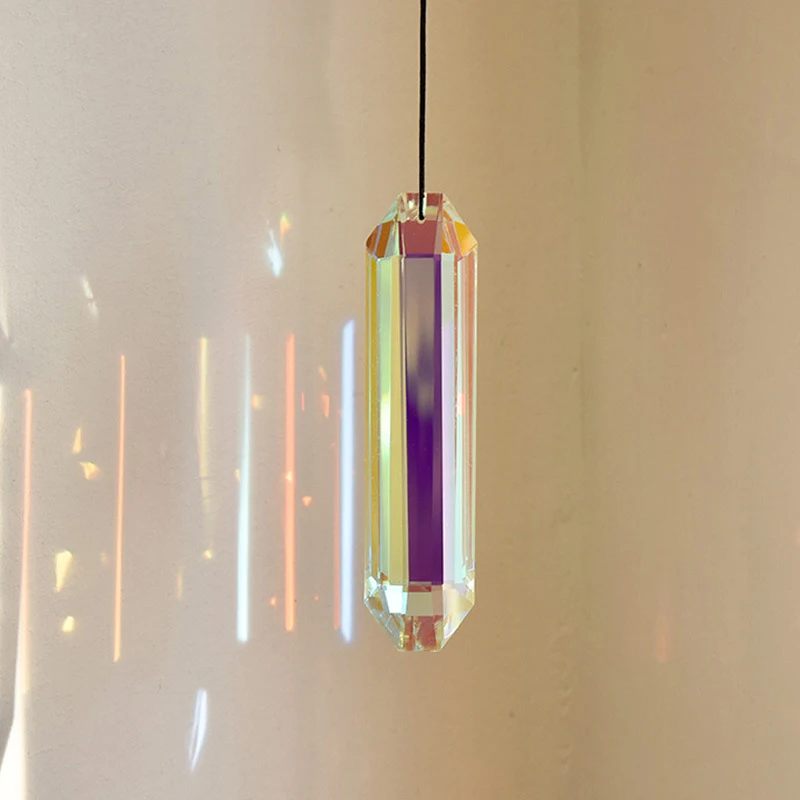 76/120mm Rainbow Reflection Crystal Suncatcher Faceted Glass Chandelier Prism Replacement Pendant Window Hanging Decor
76/120mm Rainbow Reflection Crystal Suncatcher Faceted Glass Chandelier Prism Replacement Pendant Window Hanging Decor