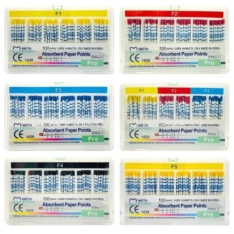 5 Boxes Dental Absorbent Paper Points 02 04 06 Dentistry Guttahanger Paper Tips Cone for Mark Dental Materials
5 Boxes Dental Absorbent Paper Points 02 04 06 Dentistry Guttahanger Paper Tips Cone for Mark Dental Materials