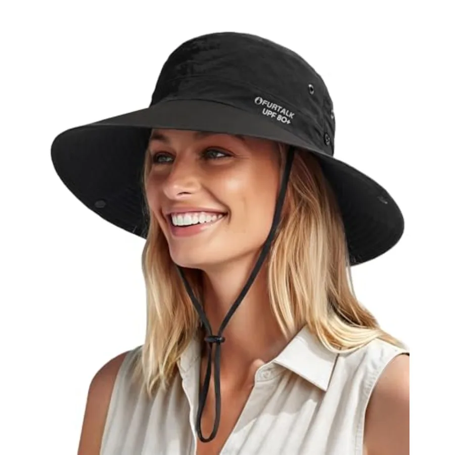 FURTALK Sun Hats for Women Ponytail UPF 80+ Beach Summer Hat Wide Brim Packable Cowboy Hat
FURTALK Sun Hats for Women Ponytail UPF 80+ Beach Summer Hat Wide Brim Packable Cowboy Hat