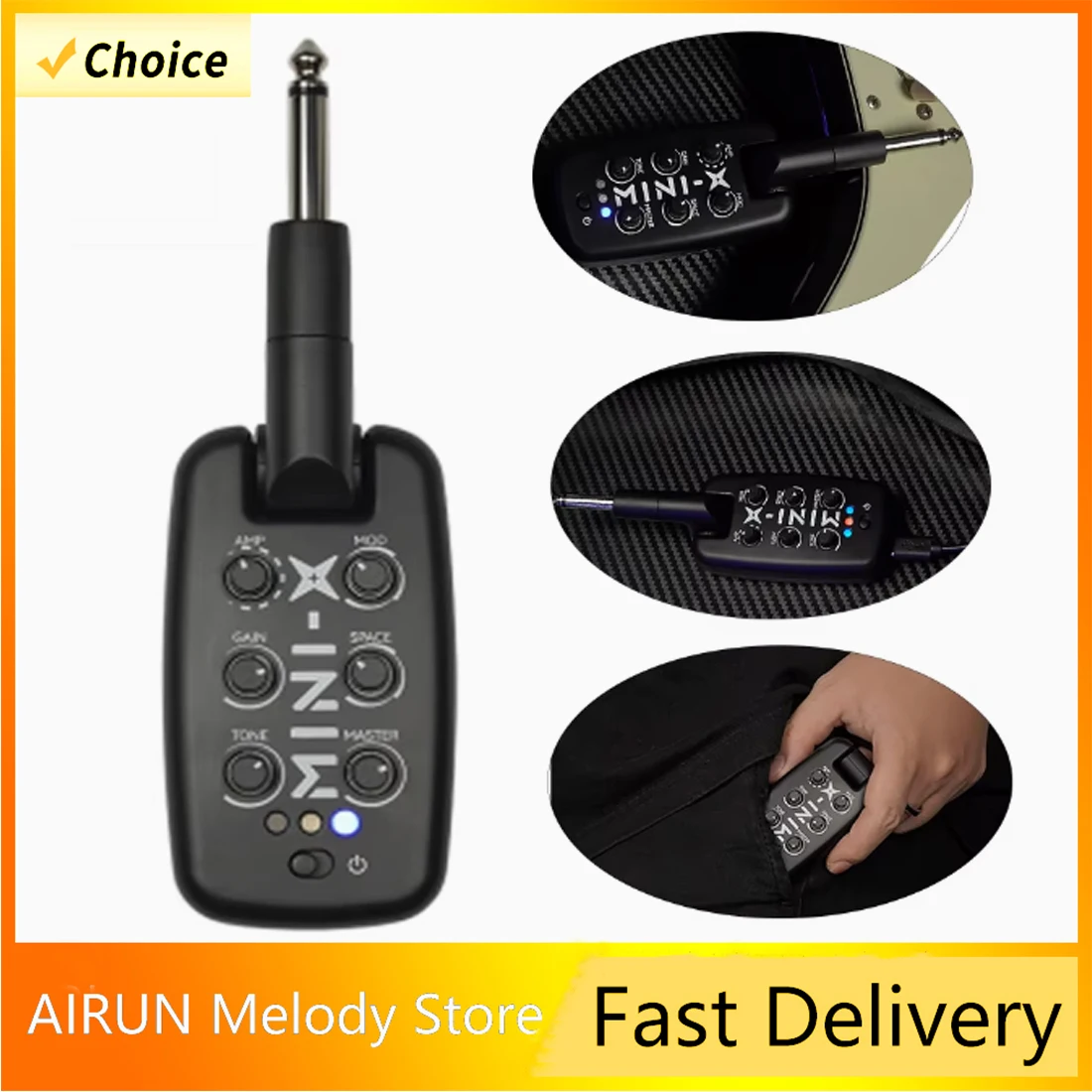 M-VAVE MINI-X гитарный ушной усилитель, усилитель для наушников, гитарные басовые эффекты, портативный перезаряжаемый подключаемый усилитель, детали гитары
M-VAVE MINI-X гитарный ушной усилитель, усилитель для наушников, гитарные басовые эффекты, портативный перезаряжаемый подключаемый усилитель, детали гитары