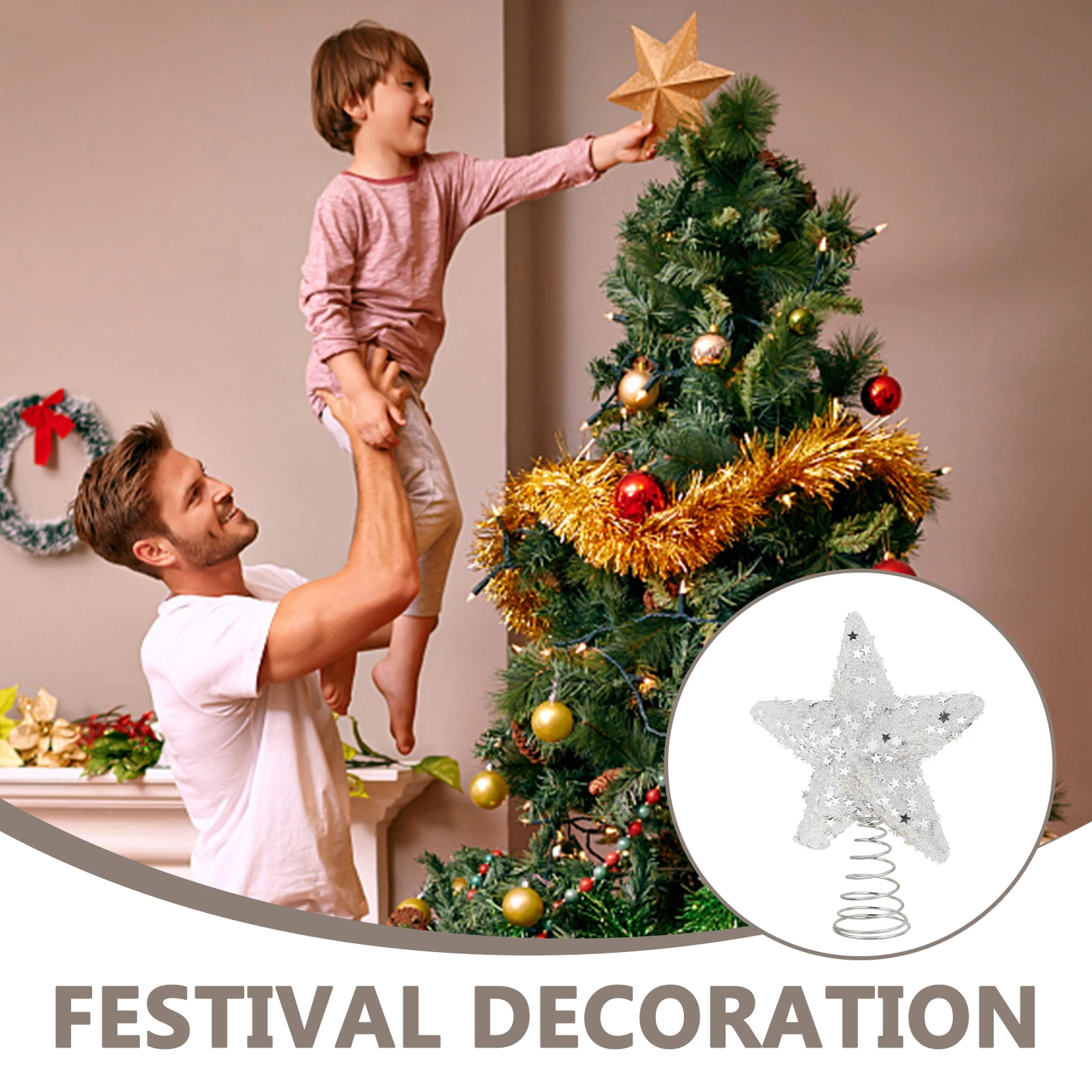 Small Christmas Tree Top Star Decoration Man Stars Foam Decorations Lightweight Topper
Small Christmas Tree Top Star Decoration Man Stars Foam Decorations Lightweight Topper