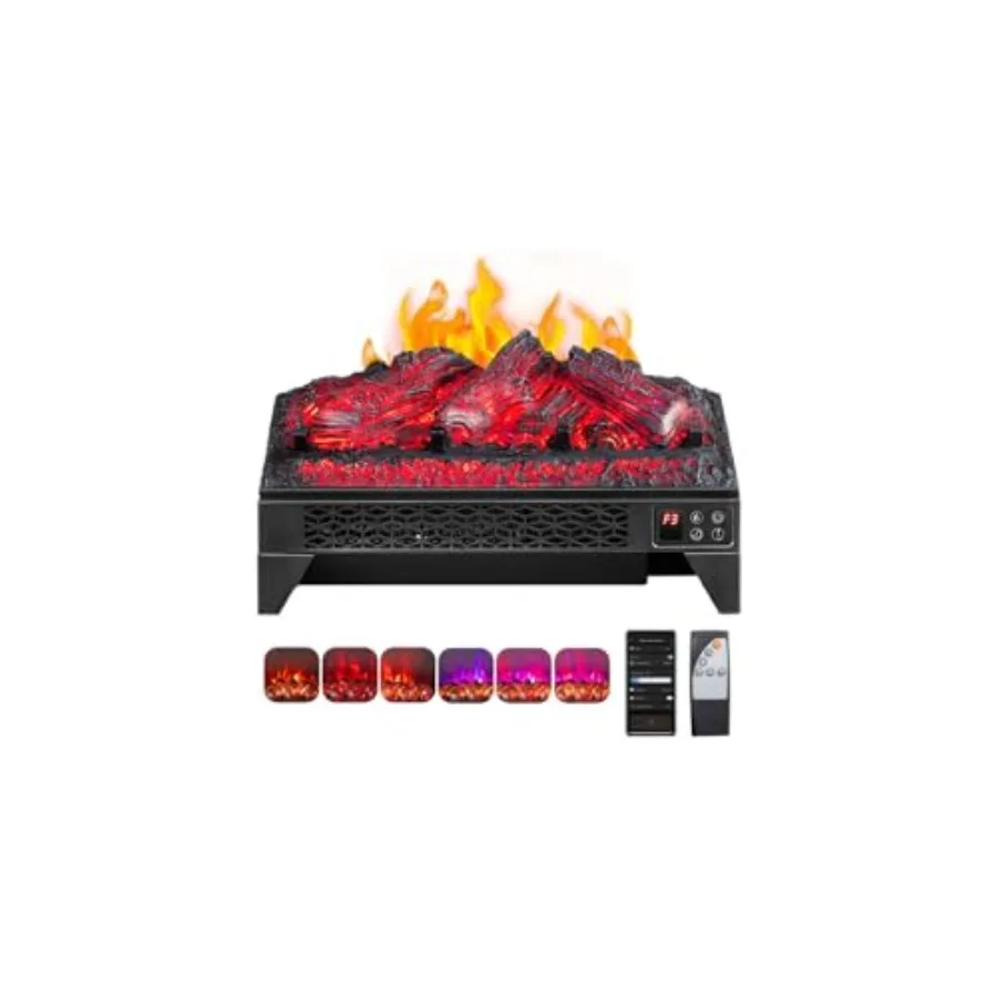 18-дюймовая электрическая каминная вставка с дистанционным управлением и Wi-Fi. Искусственные каминные журналы белого цвета. Таймер 1400 Вт. Регулировка защиты от перегрева.
18-дюймовая электрическая каминная вставка с дистанционным управлением и Wi-Fi. Искусственные каминные журналы белого цвета. Таймер 1400 Вт. Регулировка защиты от перегрева.