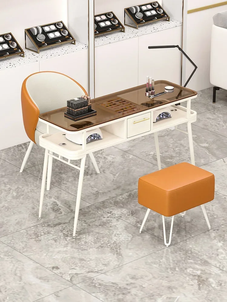 Customized Mingtailong Glass Nail Table Embedded Vacuum Cleaner Manicure Table and Chair Cover Light Luxury Simple Nail Shop Spe
Customized Mingtailong Glass Nail Table Embedded Vacuum Cleaner Manicure Table and Chair Cover Light Luxury Simple Nail Shop Spe
