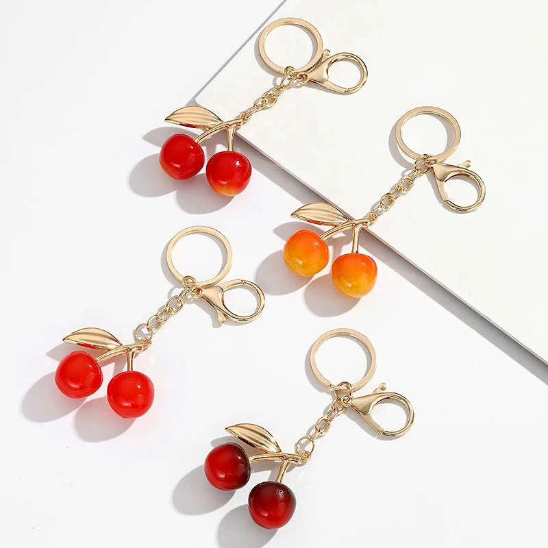 New Cherry Fruit Keychain Pendant Crystal Cherry Charm Pendant For Bag Women's Handbag Shoulder Bags Keychain Attachment Parts
New Cherry Fruit Keychain Pendant Crystal Cherry Charm Pendant For Bag Women's Handbag Shoulder Bags Keychain Attachment Parts