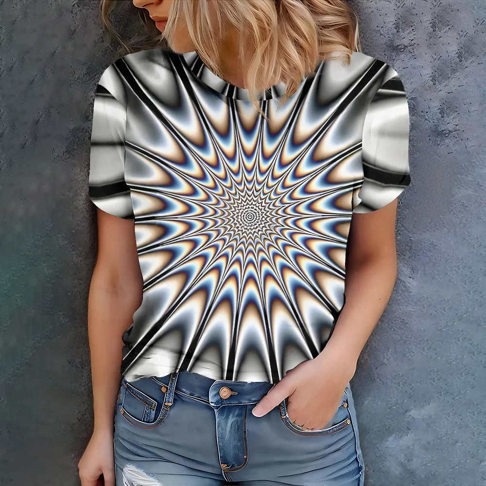 Women's T-shirt 3D Pattern Fashion Casual Short Sleeve Round Neck Regular Top Daily Printed Summer Women's Fashion T-shirt
Women's T-shirt 3D Pattern Fashion Casual Short Sleeve Round Neck Regular Top Daily Printed Summer Women's Fashion T-shirt