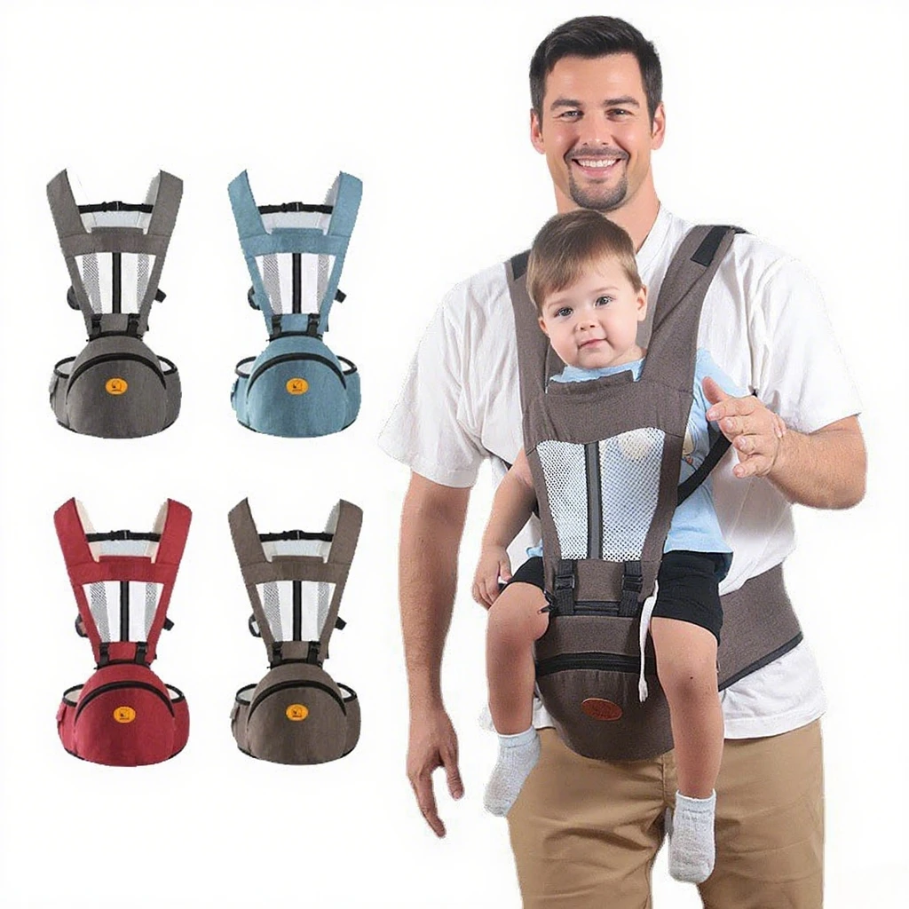 Ergonomic Backpack Newborn To Toddler Portable Baby Carrier With Waist Stool Large Capacity Storage Bag Front and Back Holder
Ergonomic Backpack Newborn To Toddler Portable Baby Carrier With Waist Stool Large Capacity Storage Bag Front and Back Holder