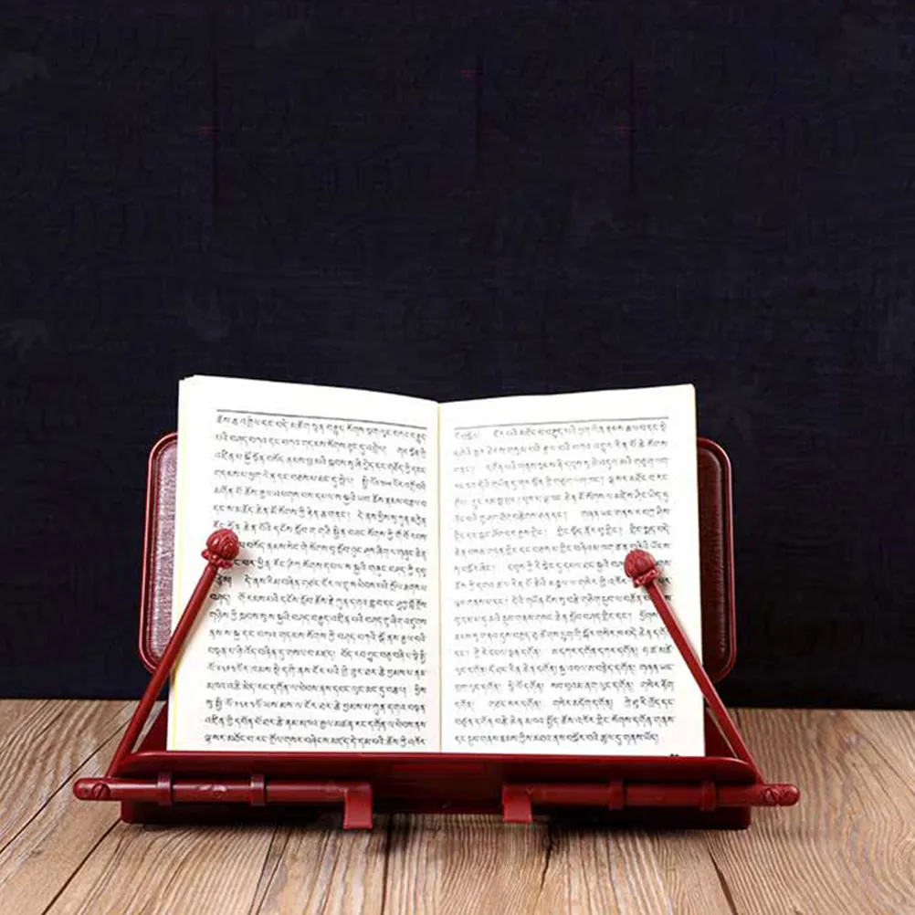 Plastic Reading Stand Temple Book Holder Pattern Decorative Book Stand for Chanting and Scripture Reading
Plastic Reading Stand Temple Book Holder Pattern Decorative Book Stand for Chanting and Scripture Reading