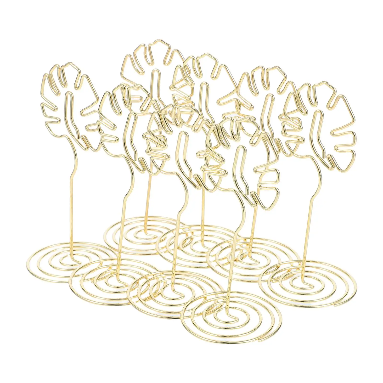8 Pcs Card Holder Metal Monstera Shape Desk Accessories Table Number Memo Paper Clip Wedding Supplies Banquet Decorations
8 Pcs Card Holder Metal Monstera Shape Desk Accessories Table Number Memo Paper Clip Wedding Supplies Banquet Decorations