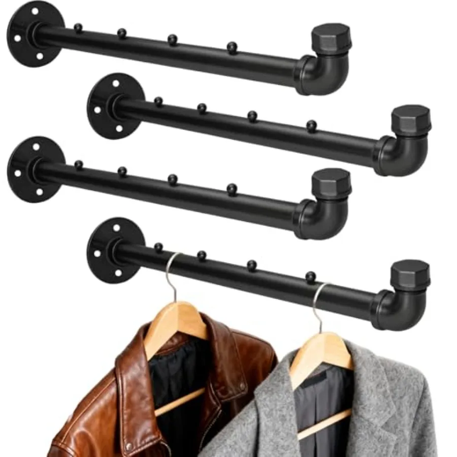 Industrial ventilation duct clothes rod heavy-duty metal clothes hanger with hooks wall-mounted clothing rack hanging rod
Industrial ventilation duct clothes rod heavy-duty metal clothes hanger with hooks wall-mounted clothing rack hanging rod