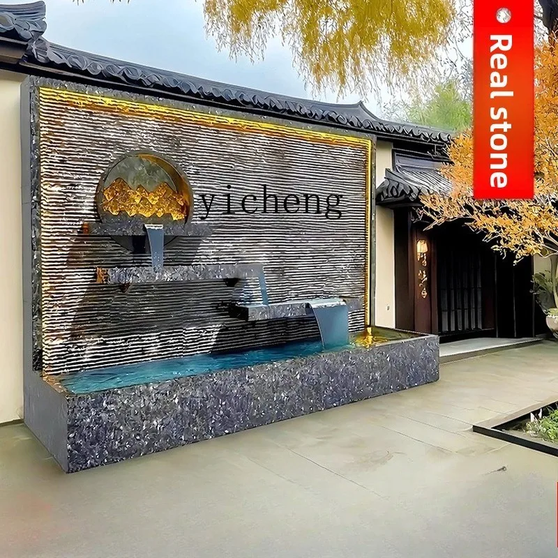 TWR water curtain wall, running water screen, fish pool background wall, courtyard decoration, stacked water waterfall
TWR water curtain wall, running water screen, fish pool background wall, courtyard decoration, stacked water waterfall