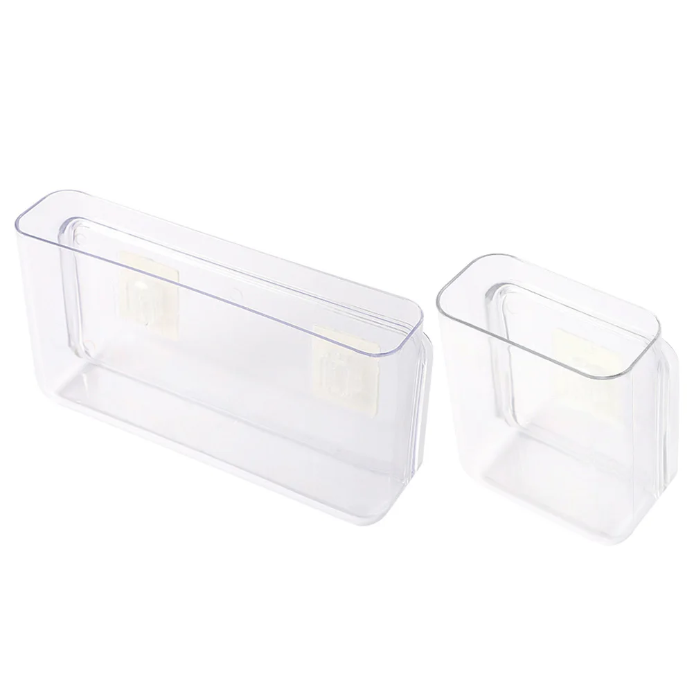 2Pcs WallMounted StorageBox HighTransparent RemoteControl Holder PunchingFree StrongLoadBearing Organizer Container
2Pcs WallMounted StorageBox HighTransparent RemoteControl Holder PunchingFree StrongLoadBearing Organizer Container