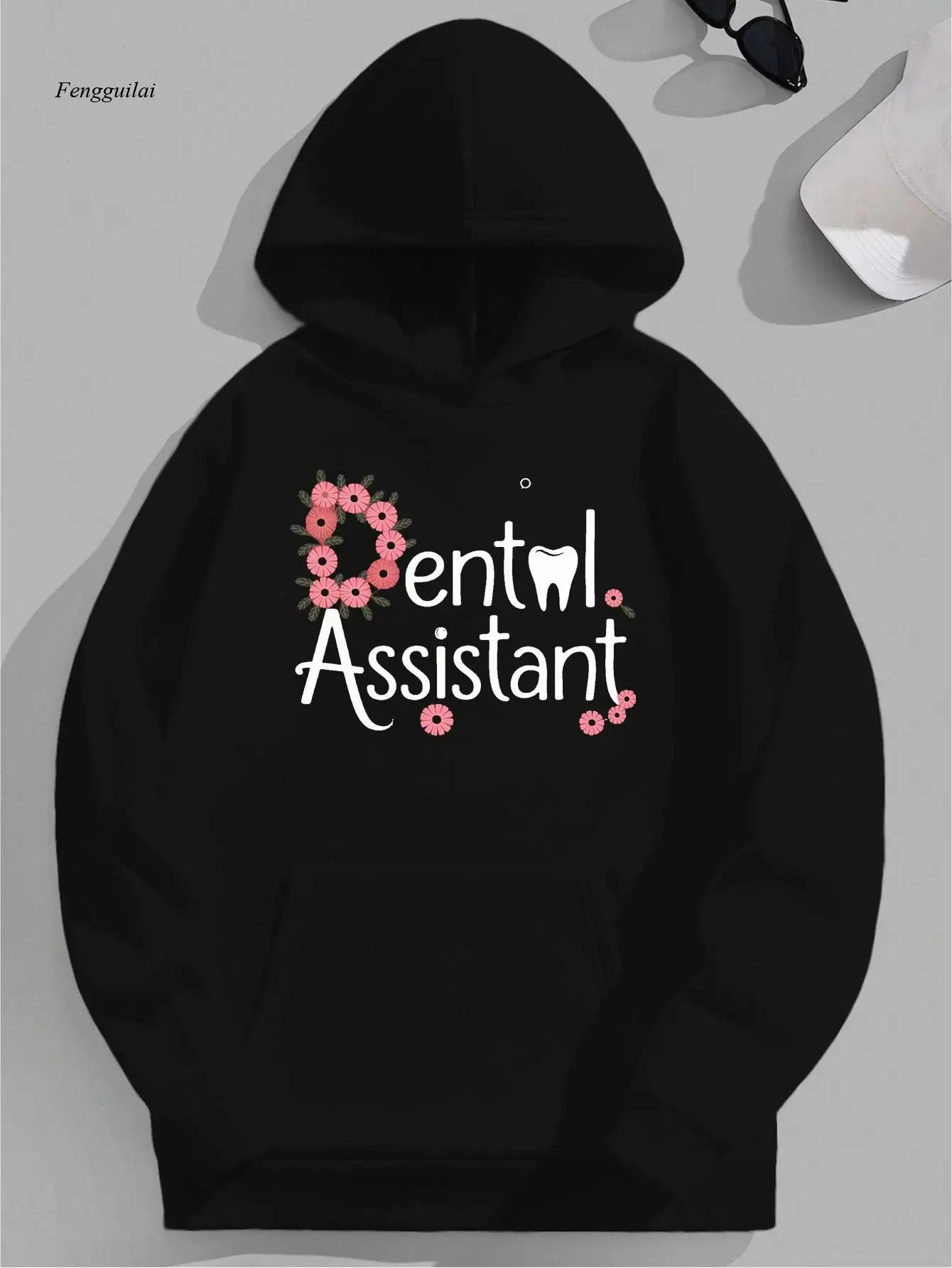 Толстовка с капюшоном для стоматологического помощника — зеленая с принтом розовых зубов и зубных инструментов, толстовка большого размера свободного покроя
Толстовка с капюшоном для стоматологического помощника — зеленая с принтом розовых зубов и зубных инструментов, толстовка большого размера свободного покроя