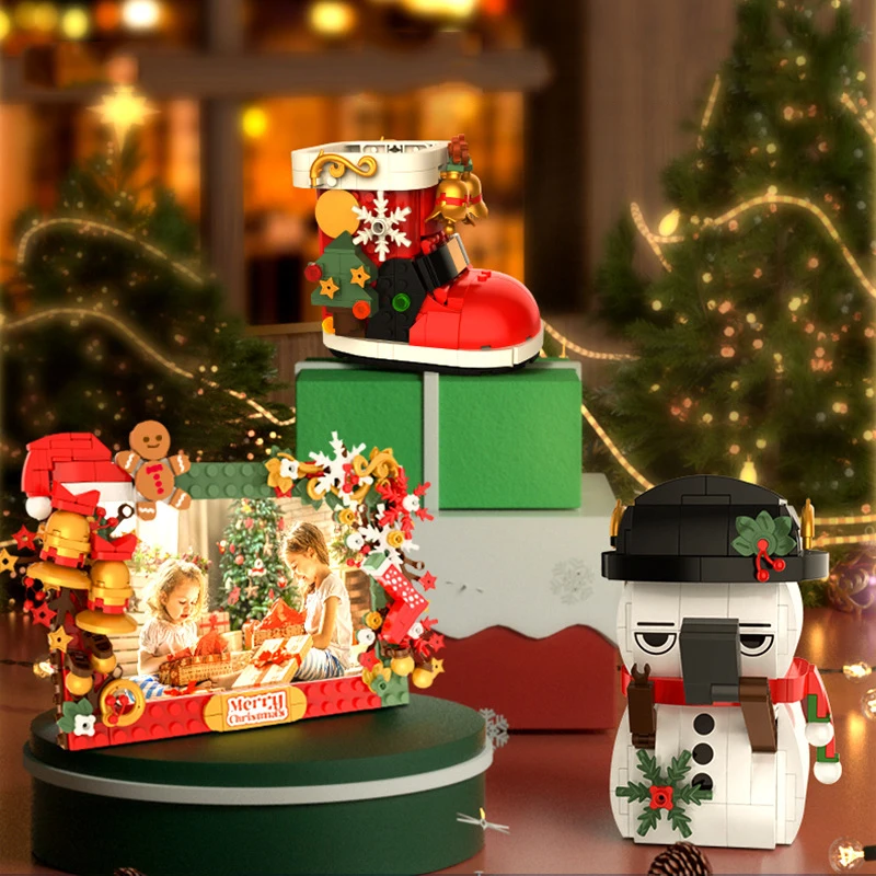 Merry Christmas Micro Building Blocks Santa Garland Snow Boots Snowman Tree Photo Frame Assembled Mini Bricks Toy For Kid Gifts
Merry Christmas Micro Building Blocks Santa Garland Snow Boots Snowman Tree Photo Frame Assembled Mini Bricks Toy For Kid Gifts