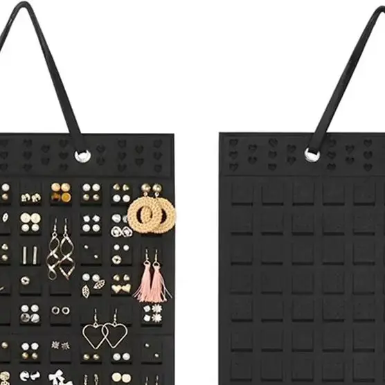 Soft Felt Earring Organizer - Wall Mount Hanging Earring Holder Display for Studs And Dangle Earrings
Soft Felt Earring Organizer - Wall Mount Hanging Earring Holder Display for Studs And Dangle Earrings