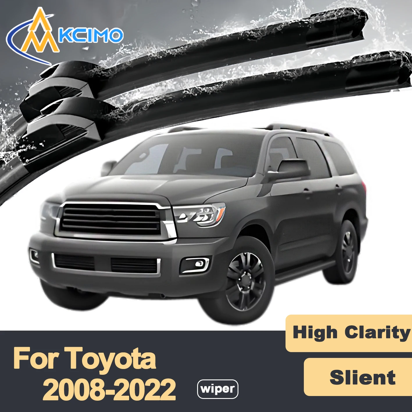 Premium Rubber Durable Silent Windshield Wiper Blades 2pcs for Toyota Sequoia XK60 2008-2022 Front Wiper Blades Set
Premium Rubber Durable Silent Windshield Wiper Blades 2pcs for Toyota Sequoia XK60 2008-2022 Front Wiper Blades Set