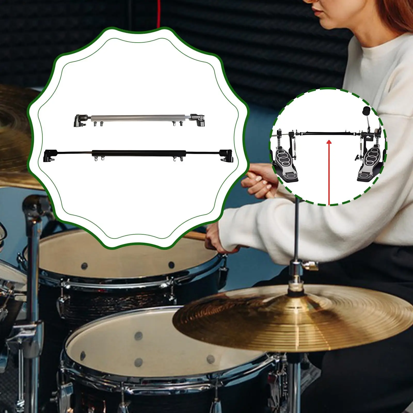 Bass Drum Pedal Chain Sprocket cam Connector Rod Heavy Duty Metal Driveshaft Connecting Rod Replace Parts Jazz Drum Accessories
Bass Drum Pedal Chain Sprocket cam Connector Rod Heavy Duty Metal Driveshaft Connecting Rod Replace Parts Jazz Drum Accessories