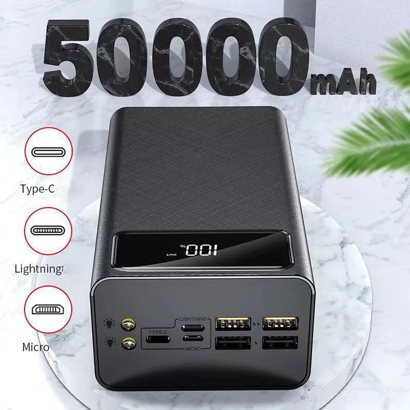 50000mAh Two-way Fast Charging Power Bank Portable Charger High Capacity Digital Display External Battery Pack for Xiaomi IPhone
50000mAh Two-way Fast Charging Power Bank Portable Charger High Capacity Digital Display External Battery Pack for Xiaomi IPhone