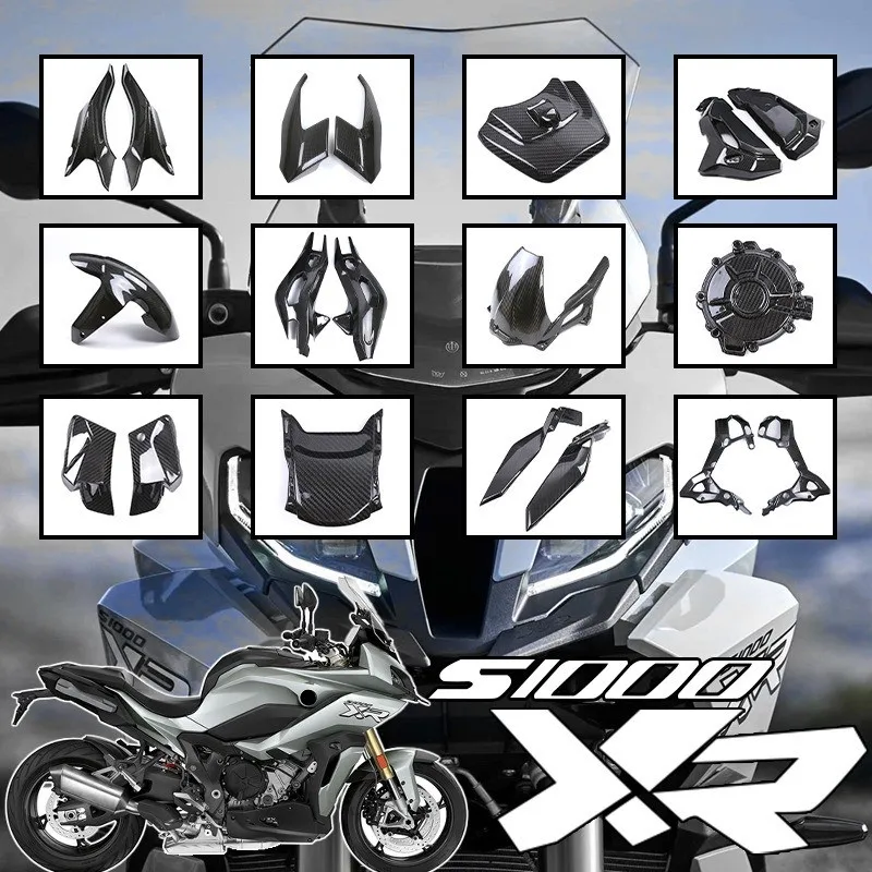 Suitable for BMW S1000XR 2020-2024 motorcycle. Complete set of carbon fiber shell parts and fairing for modification.
Suitable for BMW S1000XR 2020-2024 motorcycle. Complete set of carbon fiber shell parts and fairing for modification.