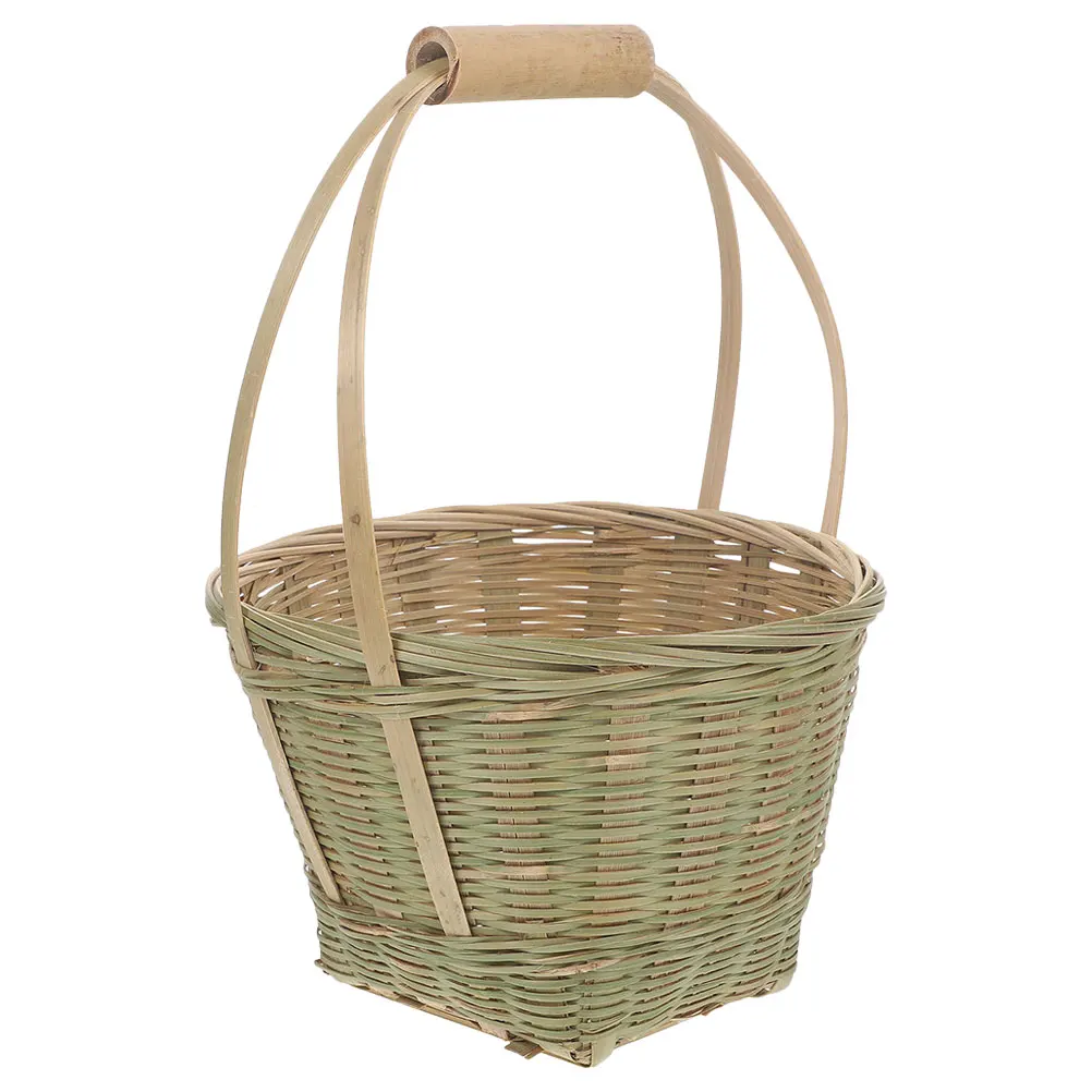Basket Bamboo Picnic with Handles Handwoven Outdoor Storage Fruit Holder Shopping 
Basket Bamboo Picnic with Handles Handwoven Outdoor Storage Fruit Holder Shopping